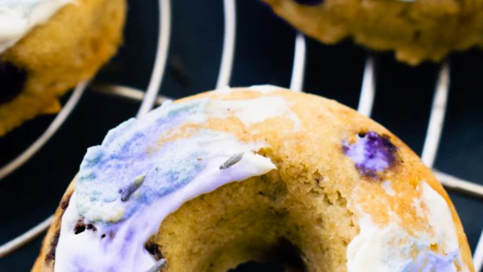 Lemon Creme Glazed Blueberry Muffin Donuts Recipe