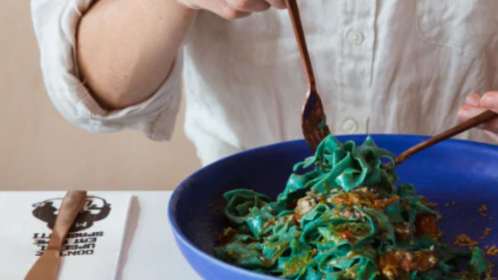 Mark + Vinny's Surry Hills - Blue Spirulina Linguine