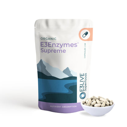 E3Enzymes Supreme 60ct Capsules - Healthy Digestion and Nutrient Absorption.